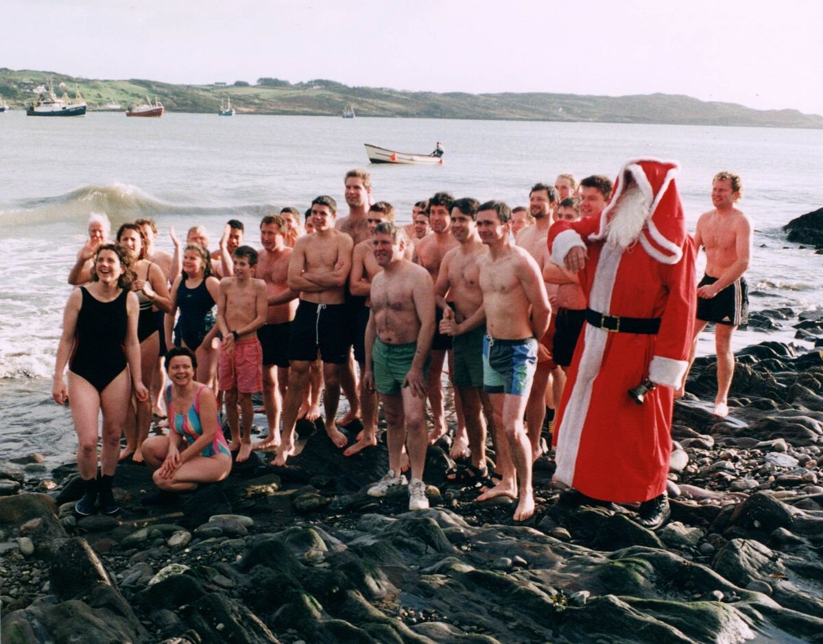 One from the archives.. Schull Christmas Day Swim, 1999. Picture: Terry Attridge