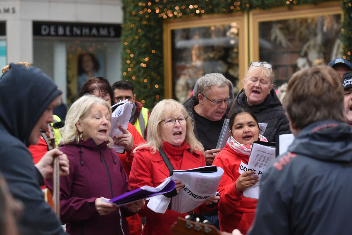 The Cork Penny Dinners High Hopes Choir will perform on Christmas Day. Picture: Larry Cummins The Cork Penny Dinners High Hopes Choir will perform on Christmas Day. Picture: Larry Cummins