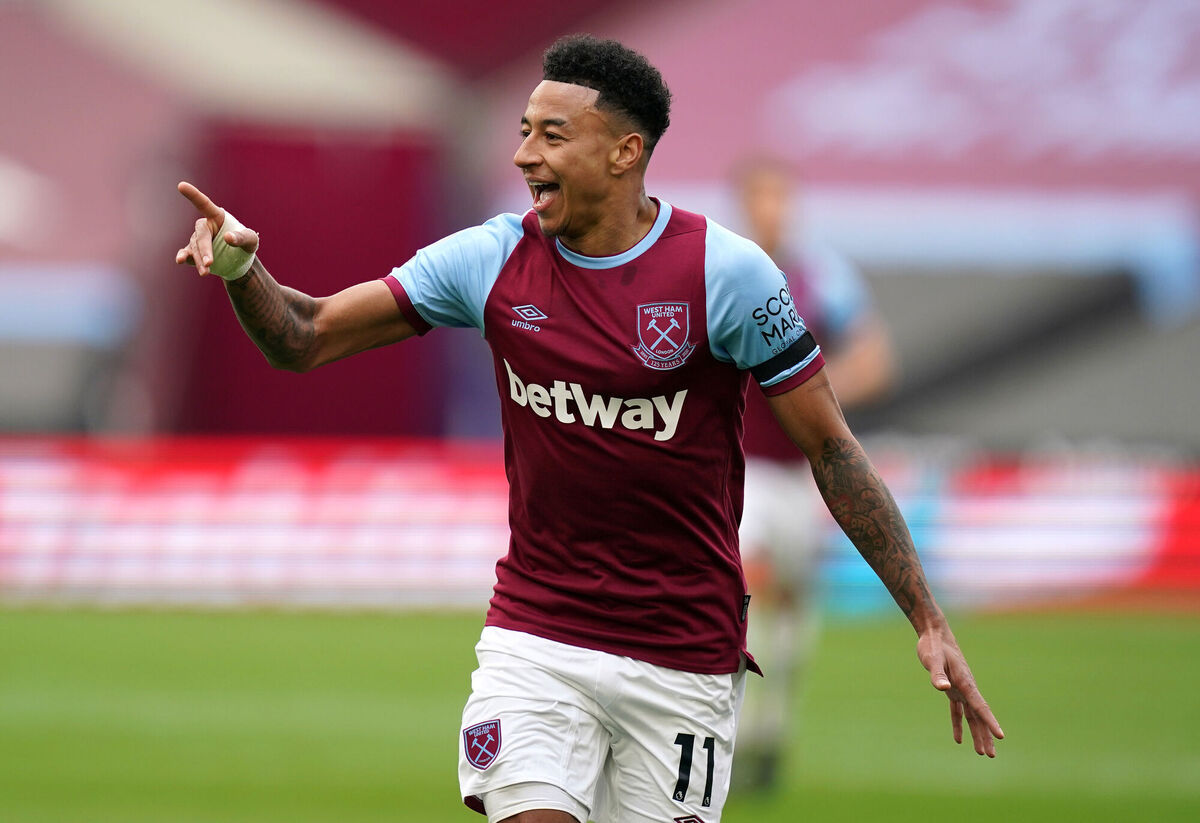 West Ham United's Jesse Lingard.