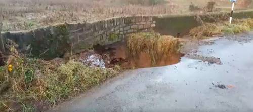 Bridge collapses after heavy rain in Wexford