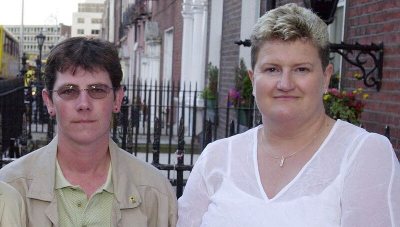 Karen Guerin and Mary Manning, pictured in 2004, who were Dunnes Stores workers on Henry St, Dublin, in 1985 and went on strike because the store were selling South African goods. File picture: Leon Farrell/Photocall Ireland Karen Guerin and Mary Manning, pictured in 2004, who were Dunnes Stores workers on Henry St, Dublin, in 1985 and went on strike because the store were selling South African goods. File picture: Leon Farrell/Photocall Ireland