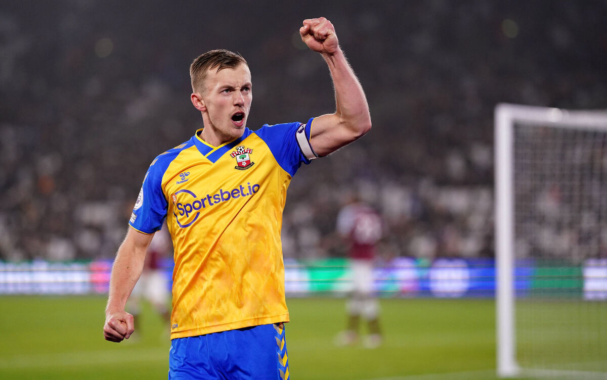 Southampton's James Ward-Prowse celebrates scoring their side's second goal of the game from the penalty spot. Picture: Adam Davy