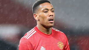 <p>Manchester United's Anthony Martial</p>
