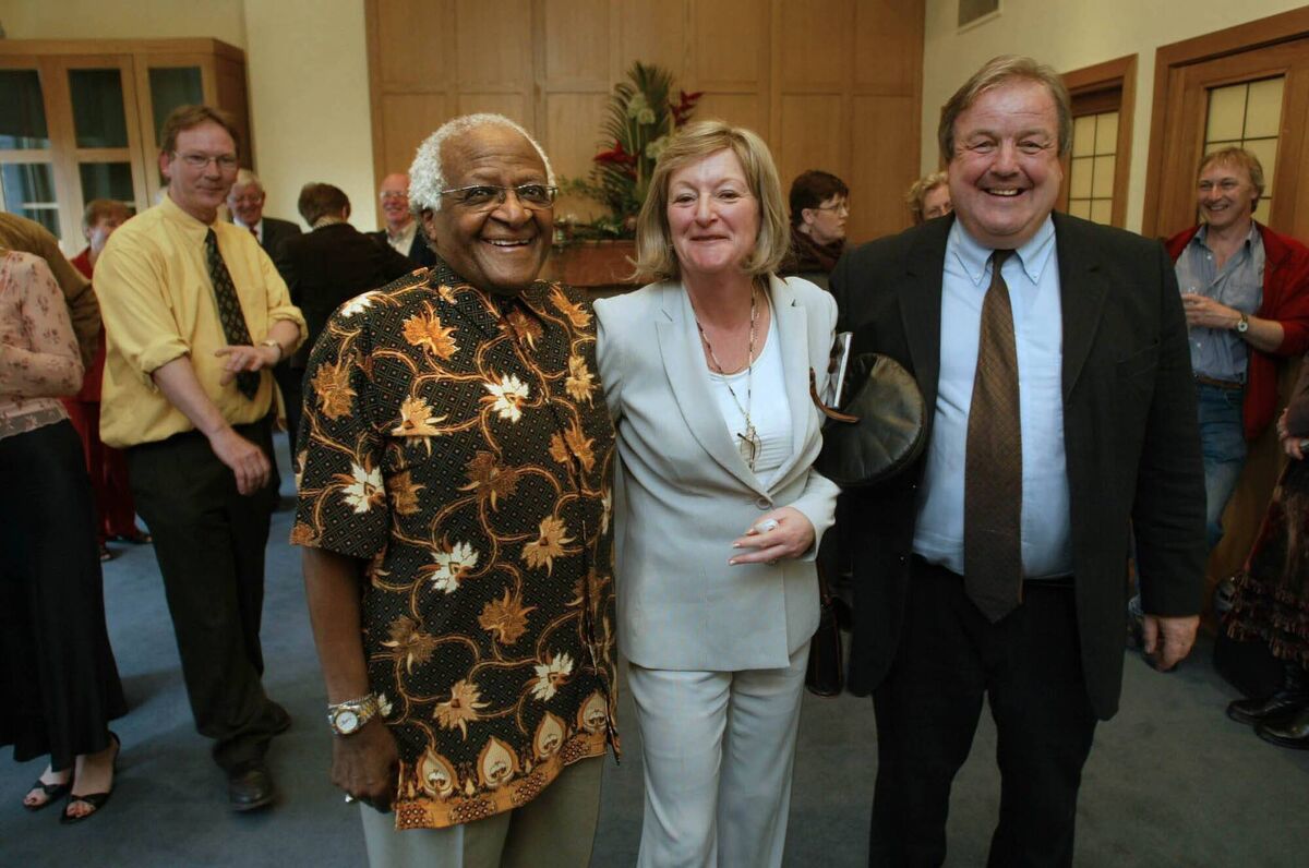 Archbishop Desmond Tutu at an Afri event in the Royal College of Surgeons in 2005. Photo: Derek Speirs Archbishop Desmond Tutu at an Afri event in the Royal College of Surgeons in 2005. Photo: Derek Speirs