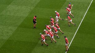 <p>
                <span class="contextmenu emphasis textWhite">Cork S&amp;C coach Mark Brady conducts the warm-up ahead of the All-Ireland SHC final against Limerick in Croke Park in August. Picture: Daire Brennan/Sportsfile</span>
            </p>