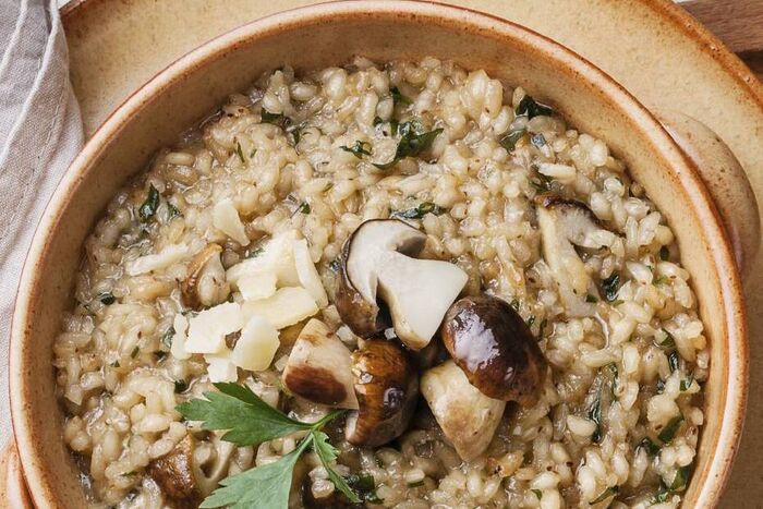 Mushroom risotto