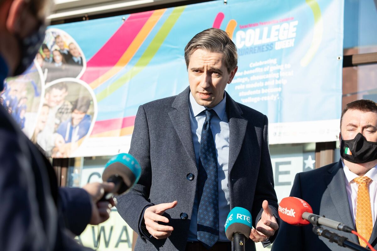 Minister Simon Harris said: "One of my key priorities is removing barriers to third-level education." Photo: Paul Sharp/SHARPPIX