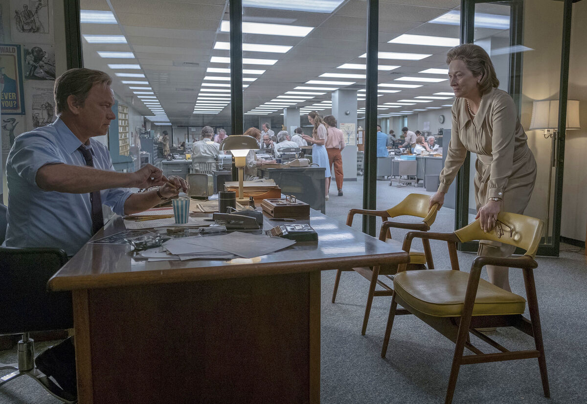 Tom Hanks as Ben Bradlee, left, and Meryl Streep as Katharine Graham in a scene from "The Post." Picture: Niko Tavernise/20th Century Fox Tom Hanks as Ben Bradlee, left, and Meryl Streep as Katharine Graham in a scene from "The Post." Picture: Niko Tavernise/20th Century Fox