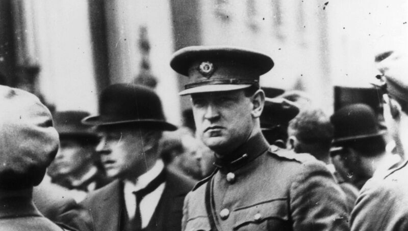 Michael Collins: "Our houses were being burned - your houses were being burned.” Photo: Topical Press Agency/Getty Images Michael Collins: "Our houses were being burned - your houses were being burned.” Photo: Topical Press Agency/Getty Images