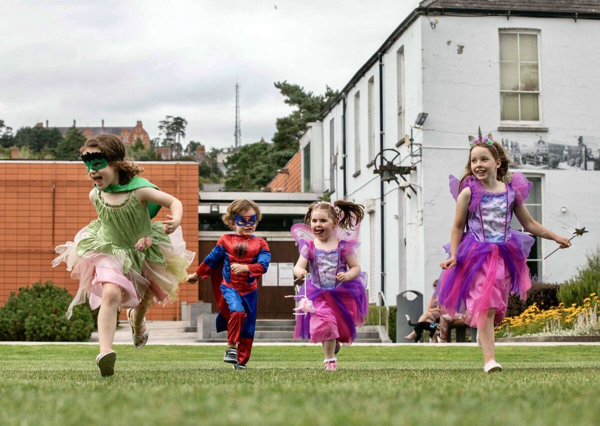 (Left to right) Caoimhe Kinnerk O’Leary, 5, Castlemore, Naoise Kinnerk O’Leary, 3, Castlemore, Ciara Murphy, 3, Upper Glanmire, Laura Sullivan, 7, Glanmire at the launch in September of Cork City's Playful Culture Trail. Children want a city that prioritises nature, and the health and wellbeing of its citizens. Picture: Clare Keogh