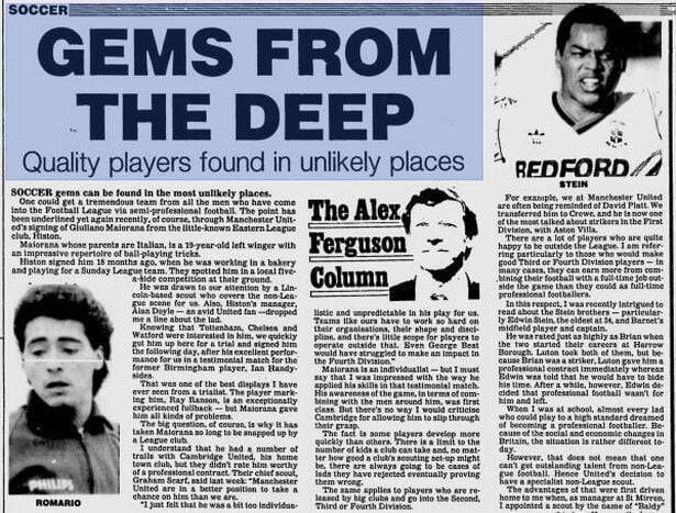 Alex Ferguson column