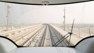<p>The view looking ahead from a Doha Metro Train, the automated rapid transit system underground and overground railway built for the Qatar 2022 World Cup in Doha, Qatar. 	<span class="contextmenu emphasis CaptionCredit">Picture: Matthew Ashton - AMA/Getty Images</span>
            </p>
