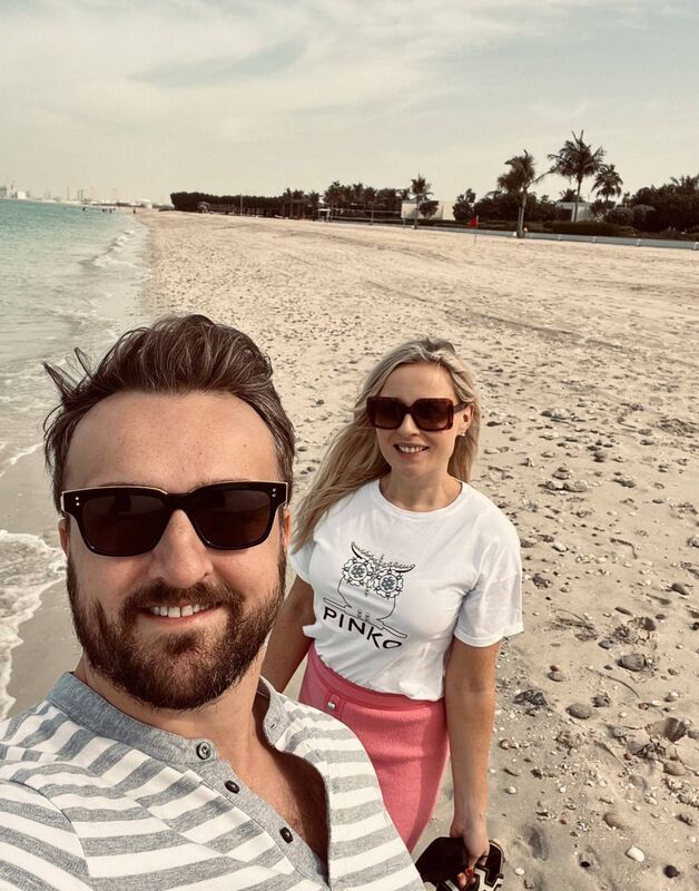 Ailbhe Storan and her husband Don O’Shaughnessy rent in Dubai, paying €2,800 a month for a two-bed apartment with a view of the Burj Khalifa, an infinity pool, gym, and air-conditioned access to Dubai Mall.