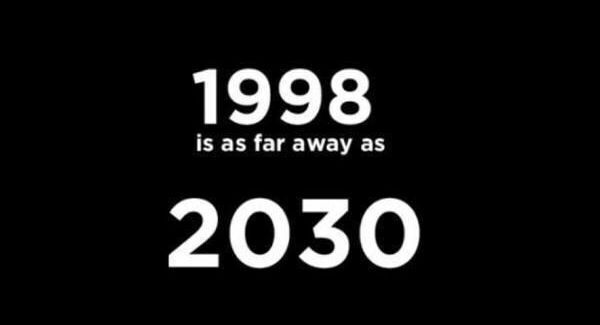 Remember 1998? Well now we're closer to 2030