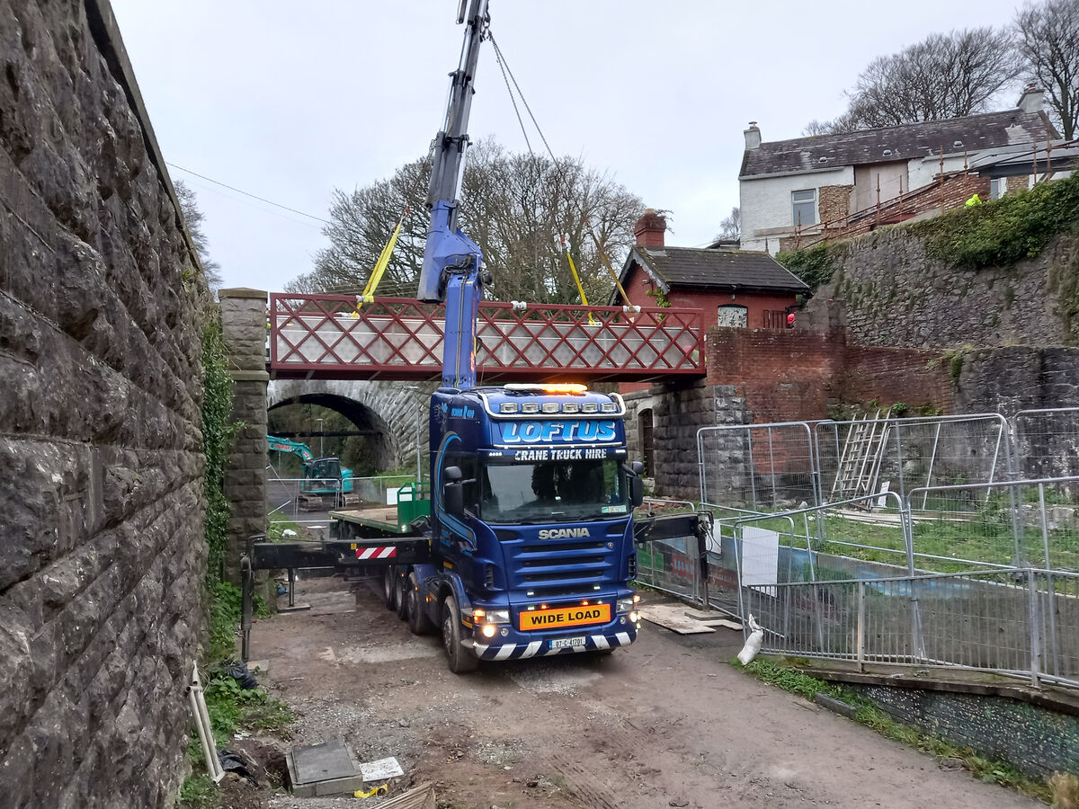 New pedestrian Bridge on Blackrock to Passage West greenway Picture: Dan Linehan