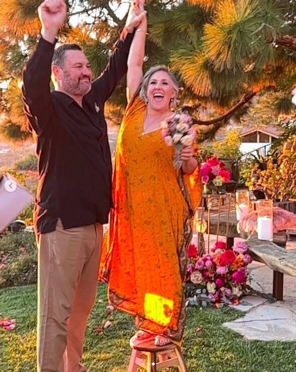 Ricki Lake marries Ross Burningham. Picture: Instagram