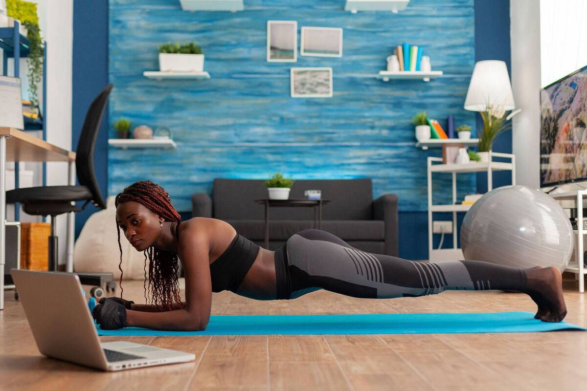 A woman planking. Picture: Alamy/PA A woman planking. Picture: Alamy/PA
