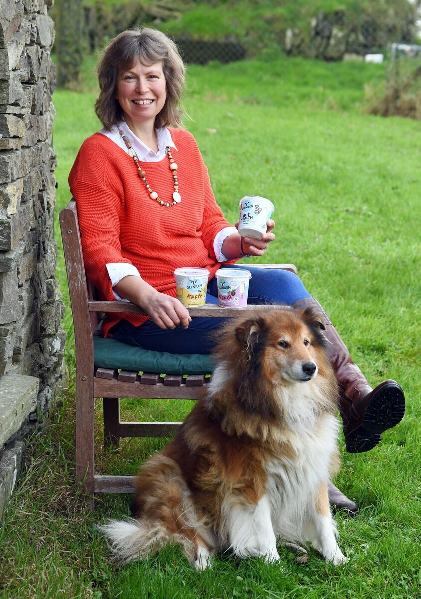 Valerie Kingston and Shep the family dog. Picture: Denis Minihane.