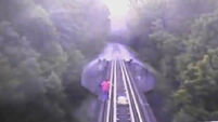 Two women survive being run over by train