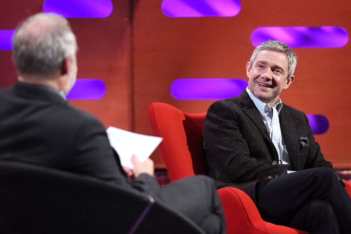 Martin Freeman on the Graham Norton Show. Picture: Matt Crossick/PA Wire
