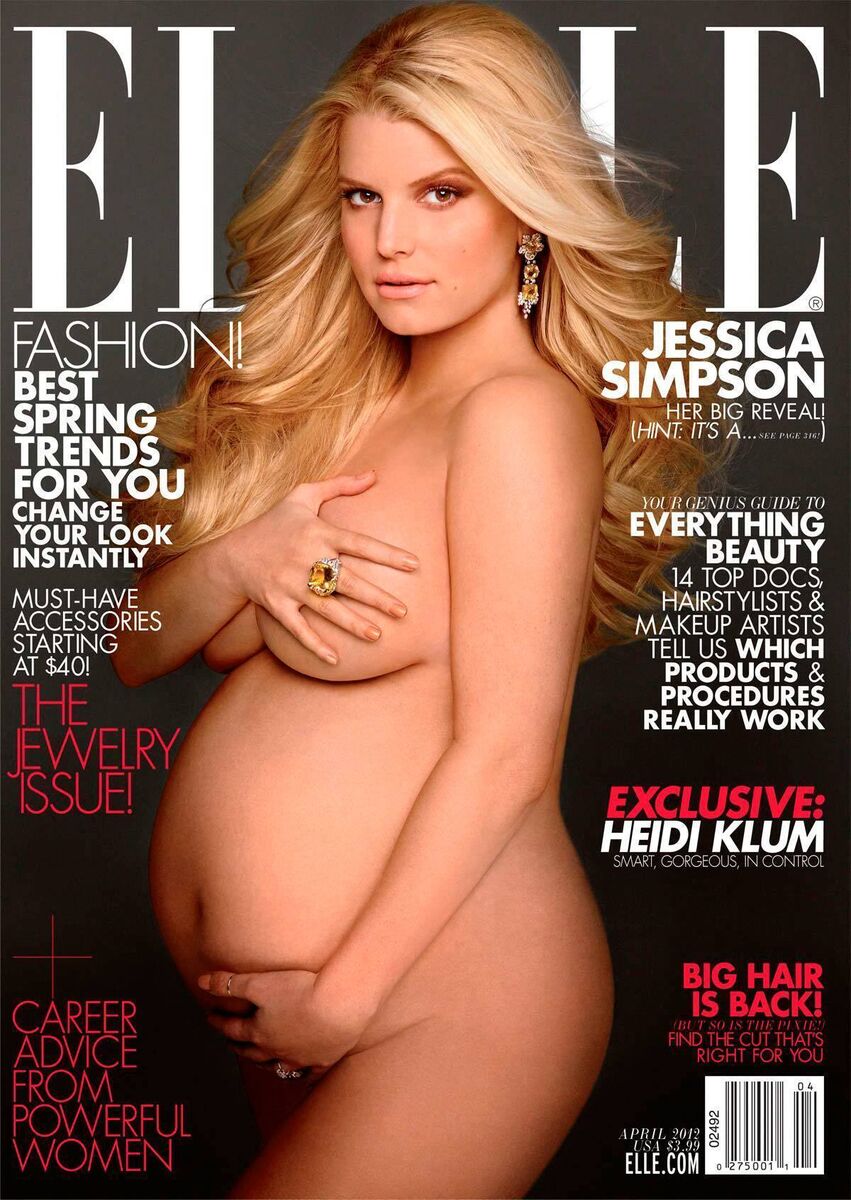 Jessica Simpson Elle magazine cover