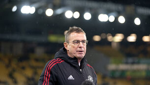 <p>Ralf Rangnick has had a difficult week (Joe Giddens/PA)</p>