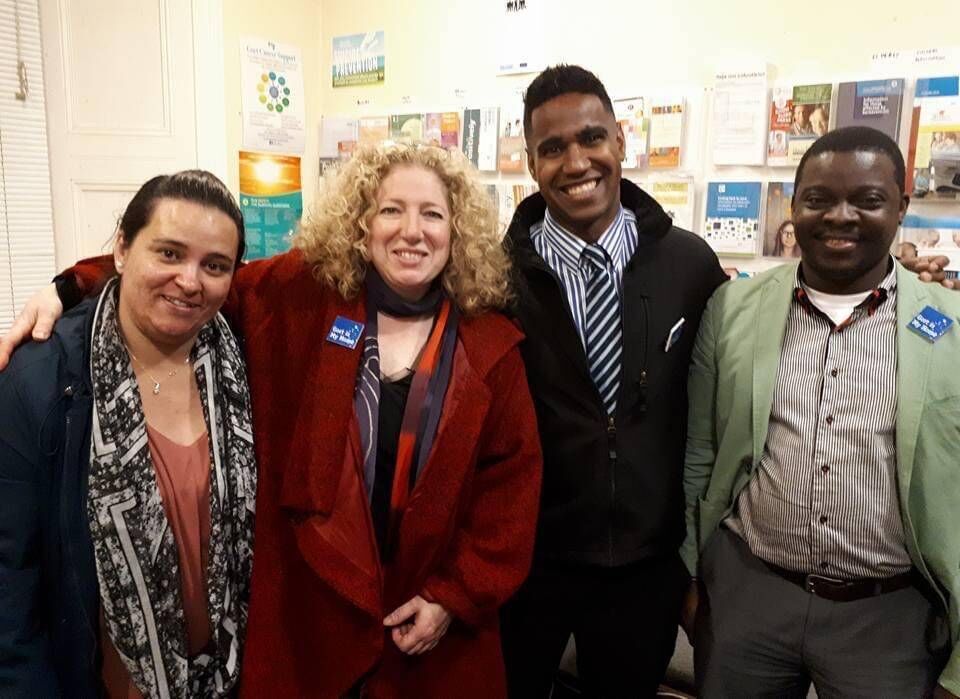 Gort Justice for Undocumented campaign members (from left) Joyce Correa da Silva, Annie Rozario, William Silva and Obert Makaza who have welcomed the government's decision. 