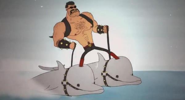 Danes axe election cartoon featuring oral sex and graphic violence