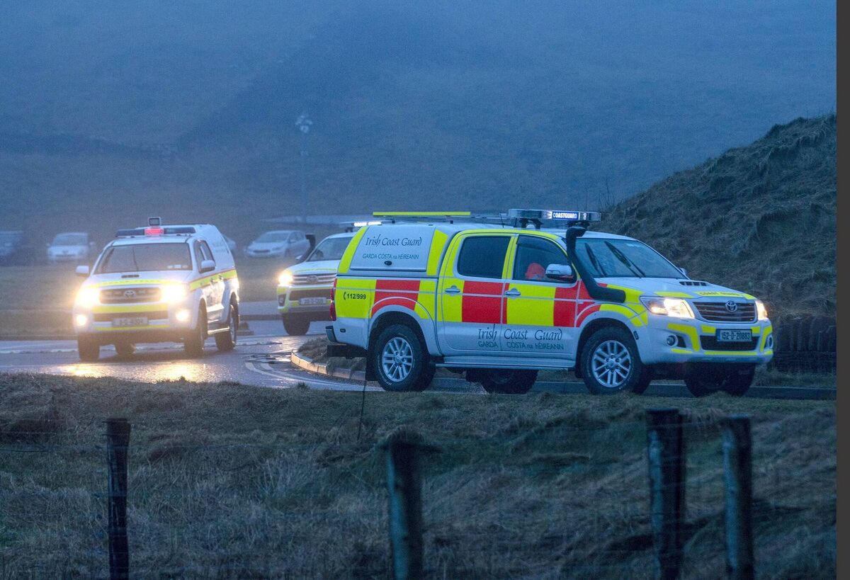 The search is expected to resume on Monday for a person reported to have been seen falling from a cliff this afternoon. Photo: Press 22
