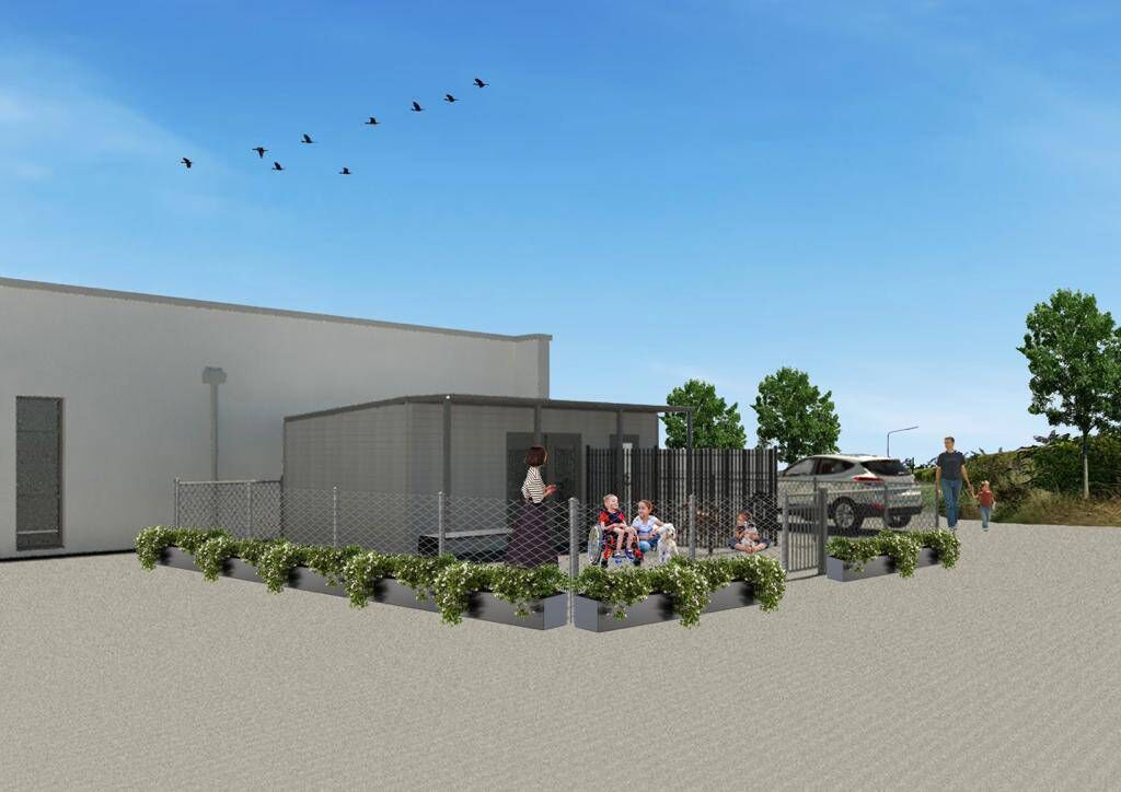 Artist's impression of the Cian's Kennel area at the back of St John’s Ward at the Crumlin hospital. Artist's impression of the Cian's Kennel area at the back of St John’s Ward at the Crumlin hospital.