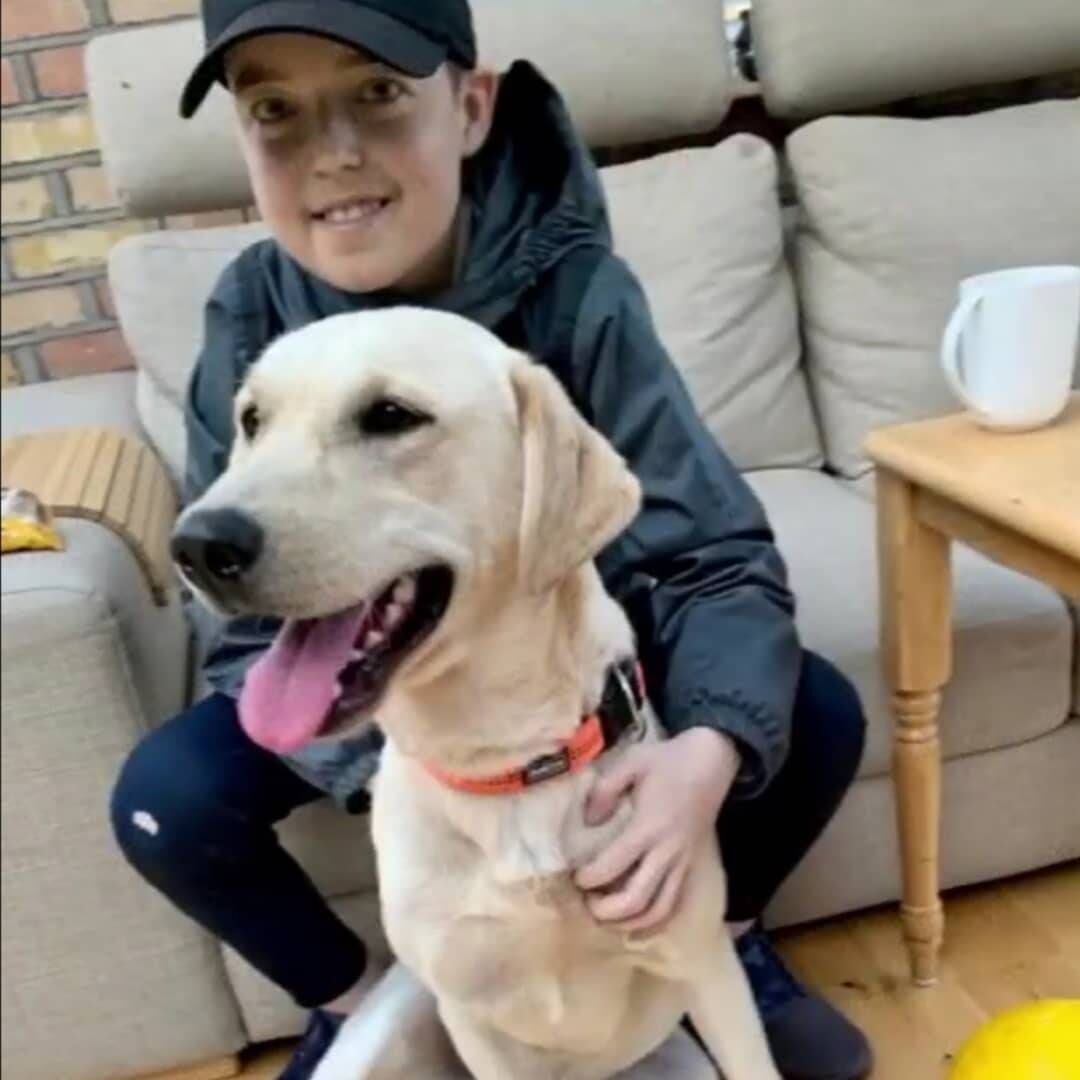 The time spent with Cooper — playing, exercising, training — became the highlight of Cian's days and something to look forward to amid hospital stays and treatments. Picture: Cian's Kennels/Facebook The time spent with Cooper — playing, exercising, training — became the highlight of Cian's days and something to look forward to amid hospital stays and treatments. Picture: Cian's Kennels/Facebook