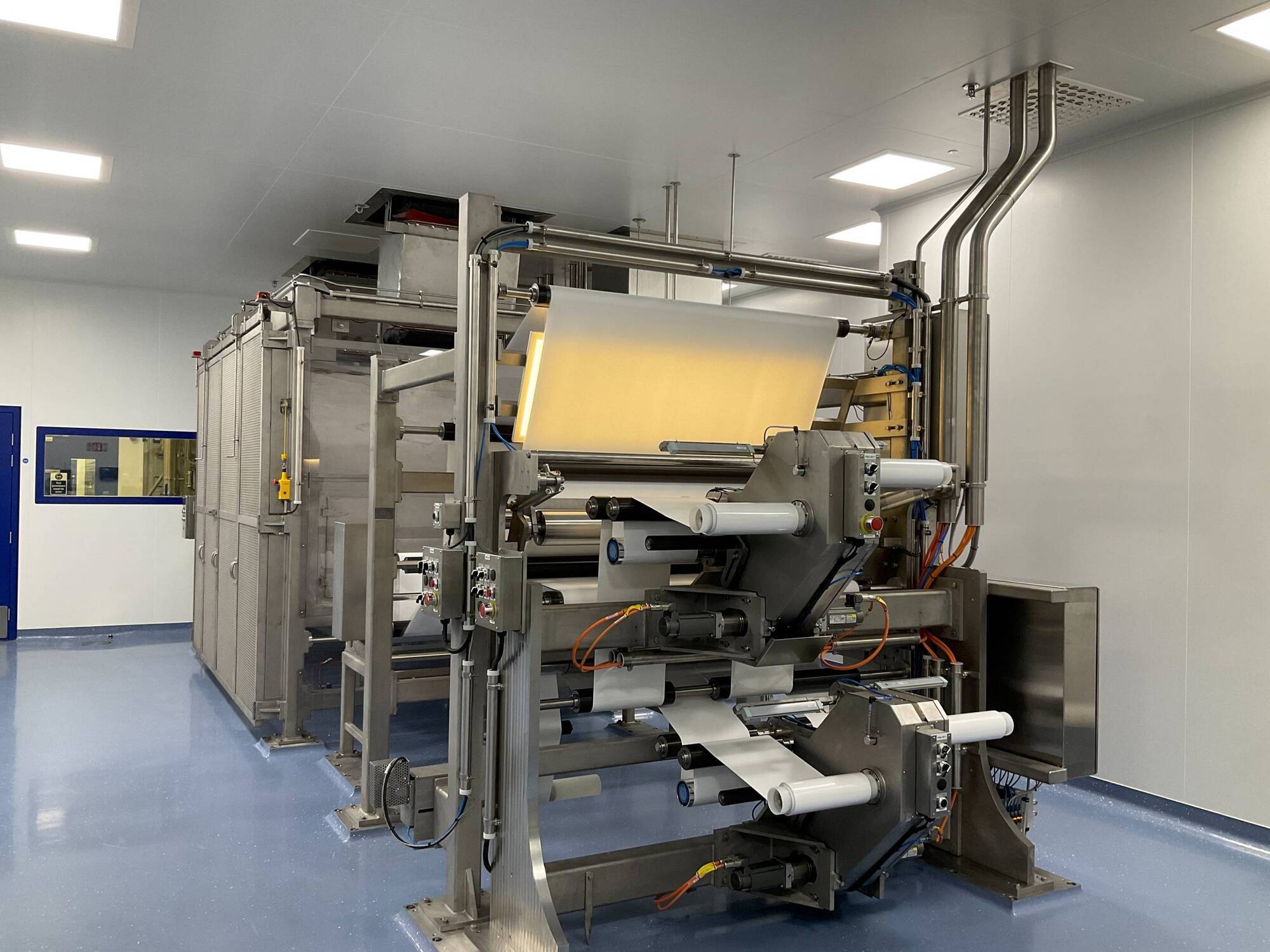 The K2 machine at Merck's facility in Carrigtwohill produces a key component of Covifd-19 antigen tests.