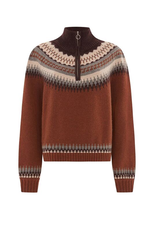 Fair Isle zip sweater, Whistles, €179