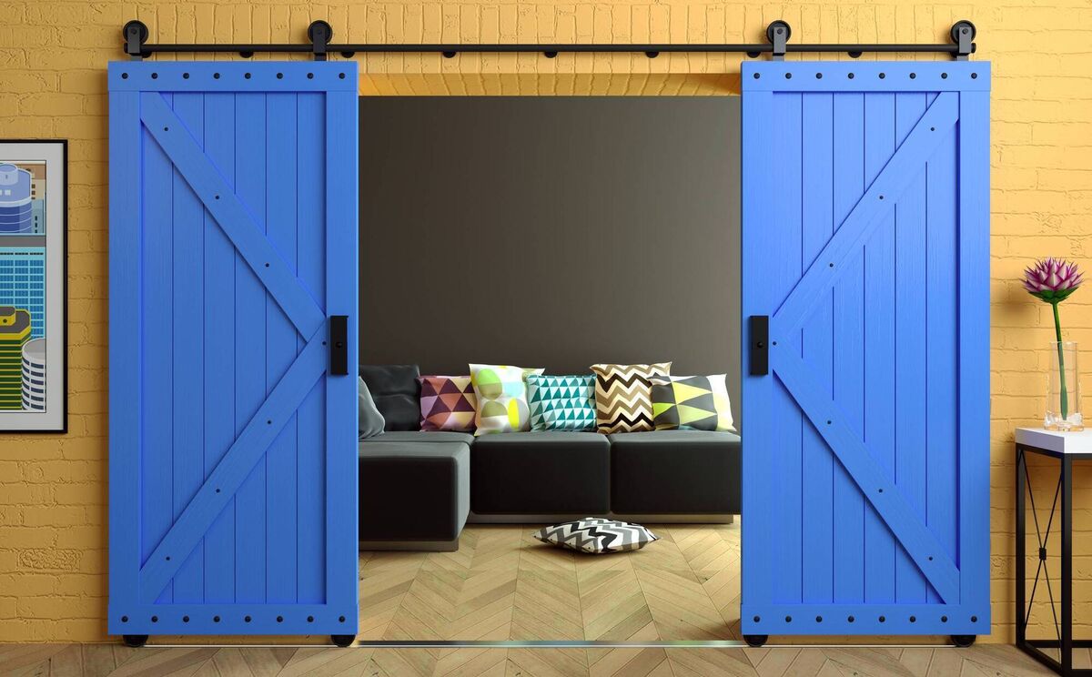 Ceiling-mounted tracks can hove off a slender area or carry 100kg barn doors. Choose quality hardware and if in doubt have an engineer check the mounting point. Picture: iStock Ceiling-mounted tracks can hove off a slender area or carry 100kg barn doors. Choose quality hardware and if in doubt have an engineer check the mounting point. Picture: iStock