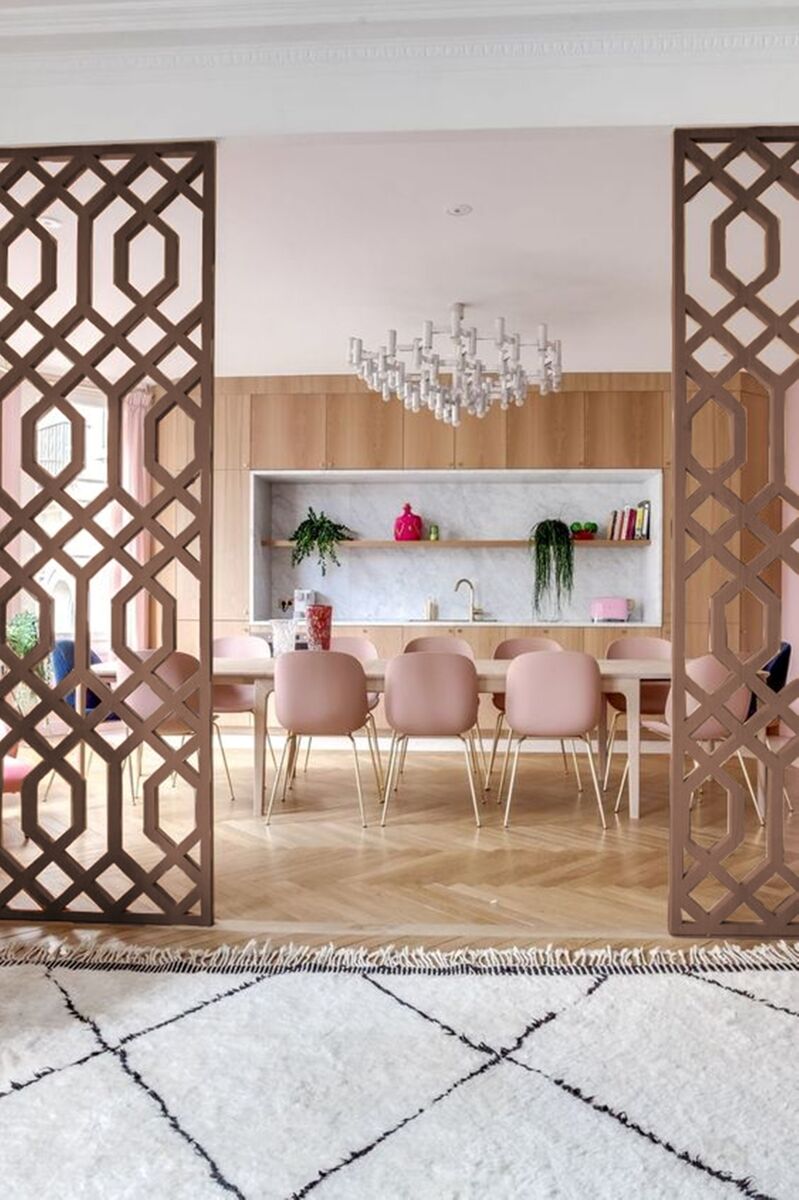 If you are placing a shelving unit or panel right in the middle of the space, ensure it's worth looking at from every angle; pictured is The Classic, decorativepanels.ie. If you are placing a shelving unit or panel right in the middle of the space, ensure it's worth looking at from every angle; pictured is The Classic, decorativepanels.ie.
