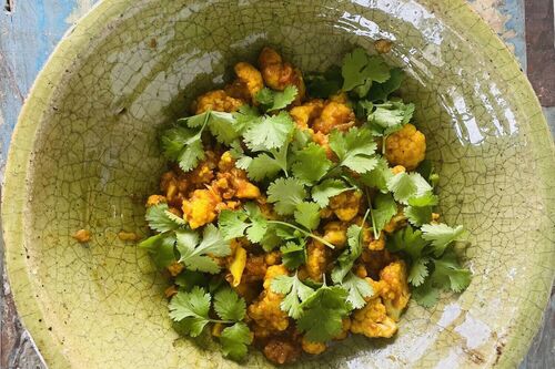 Indian Cauliflower and Tomato Stew