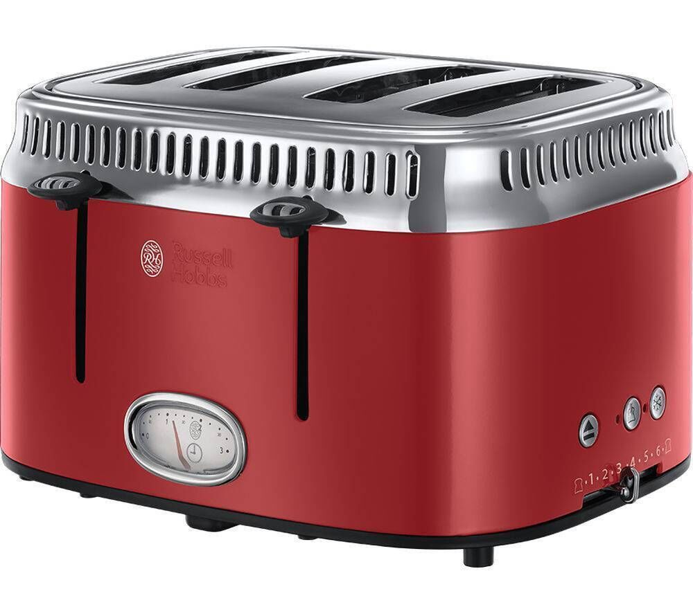 4 slice Russell Hobbs Retro Toaster, €59.99, Currys 4 slice Russell Hobbs Retro Toaster, €59.99, Currys