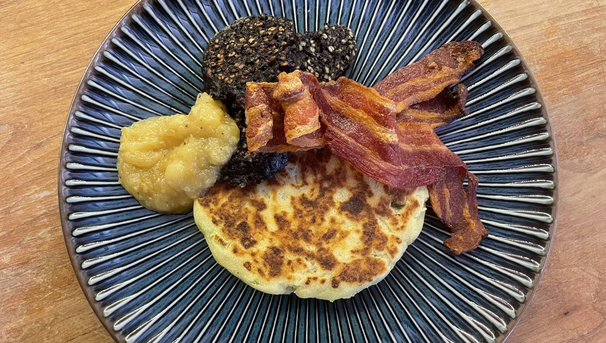Cooking with Colm O'Gorman: Breakfast for dinner with potato cakes and black pudding
