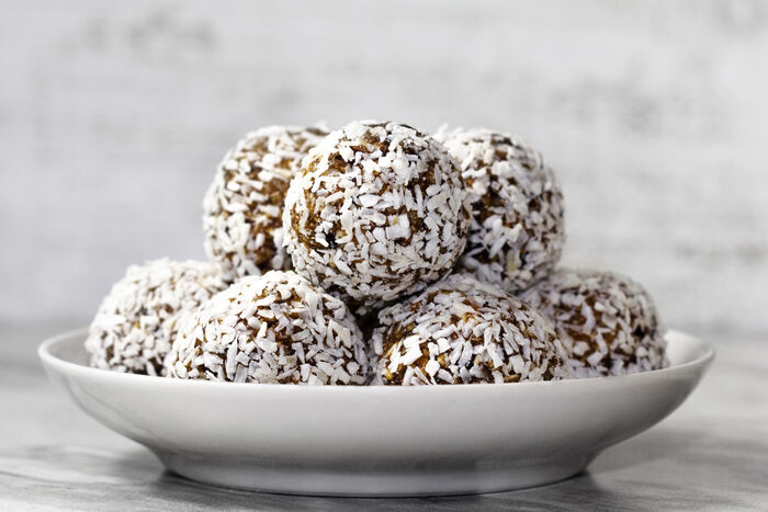 Coconut and cherry balls