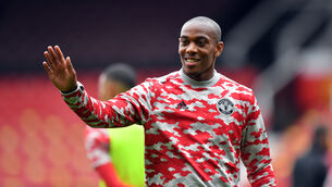 Anthony Martial was not in the Manchester United squad against Aston Villa (Anthony Devlin/PA)