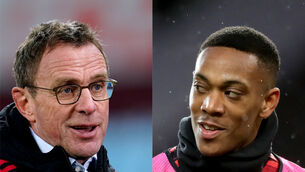 <p>Ralf Rangnick feels the Anthony Martial issue is “resolved” (Nick Potts/Martin Rickett/PA)</p>