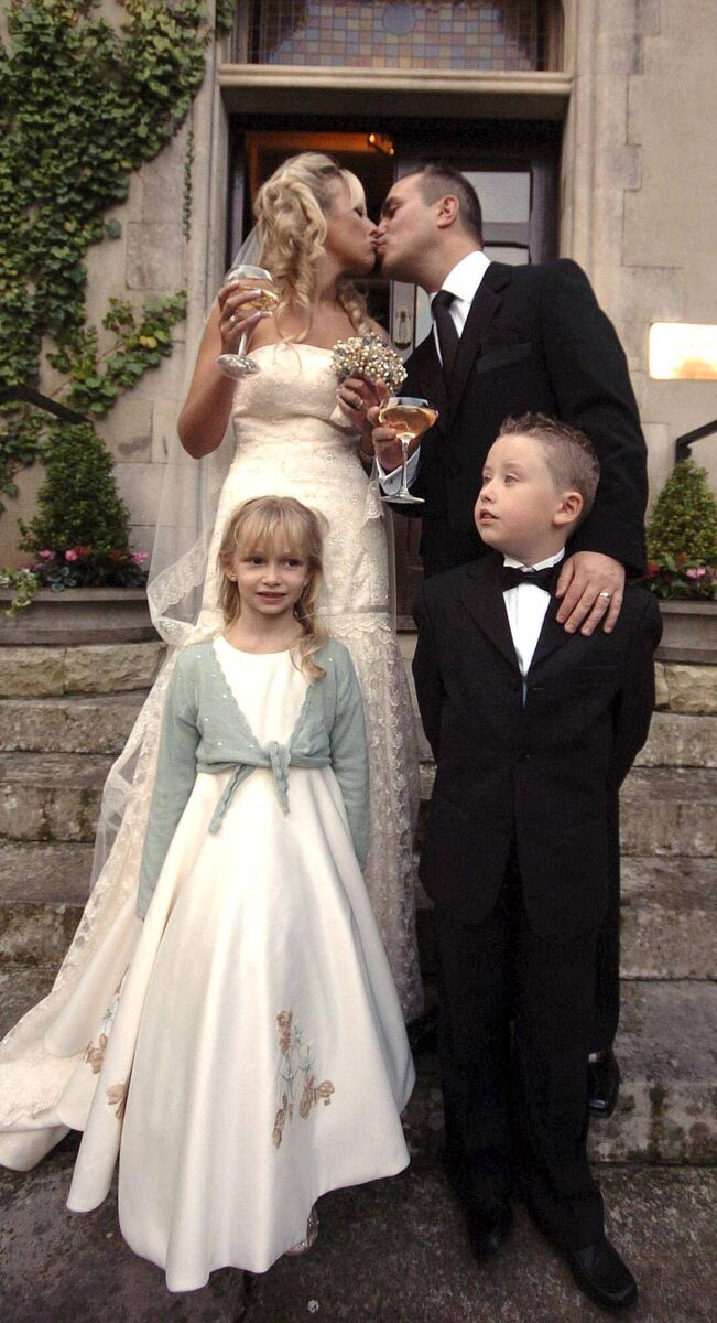 Ireland's first civil marriage ceremony outside an official registry office took place in Kerry in November 2007. Fergus Burke and Michelle Owens with their children Robin and Joshua pictured after their historic civil wedding in the Cahernane House Hotel, Killarney, in November 2007. Picture: Don MacMonagle