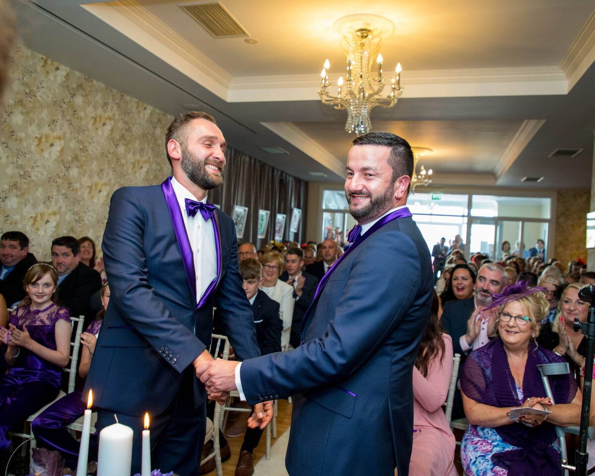 Brendan O'Sullivan and Peter Tora who were married in 2019. Pictures: Ian Cronin