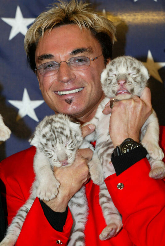 Roy Horn with tiger cubs Roy Horn with tiger cubs
