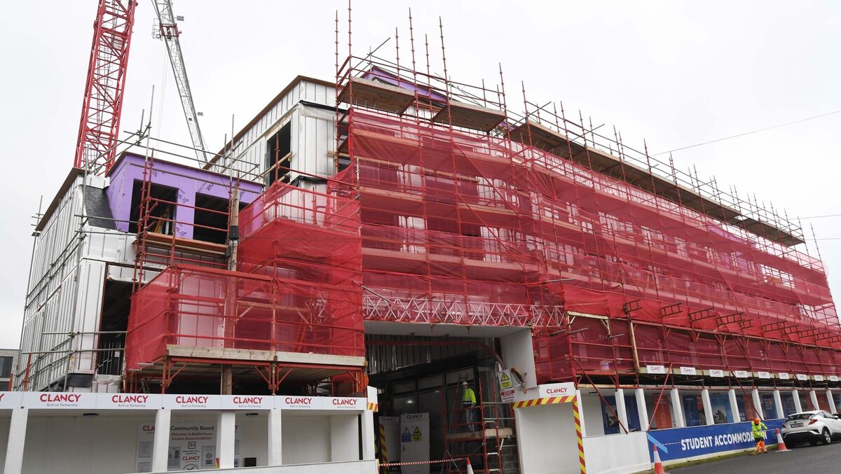 Bandon Road entrance to Ashlin House student accommodation.