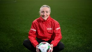 <p>The 2022 SPAR FAI Primary School 5s Programme was launched by Republic of Ireland footballer Louise Quinn. Picture: Stephen McCarthy/Sportsfile</p>
