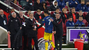 Ralf Rangnick stood by his decision to replace Cristiano Ronaldo in the win over Brentford (Mike Egerton/PA)