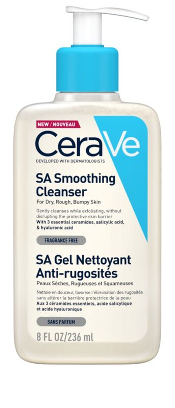 CeraVe SA Smoothing Cleanser with Salicylic Acid, €12.50 at Boots CeraVe SA Smoothing Cleanser with Salicylic Acid, €12.50 at Boots