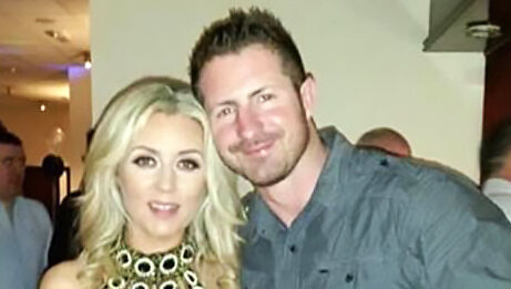 Louise Karadag with her former partner Keith Malone.