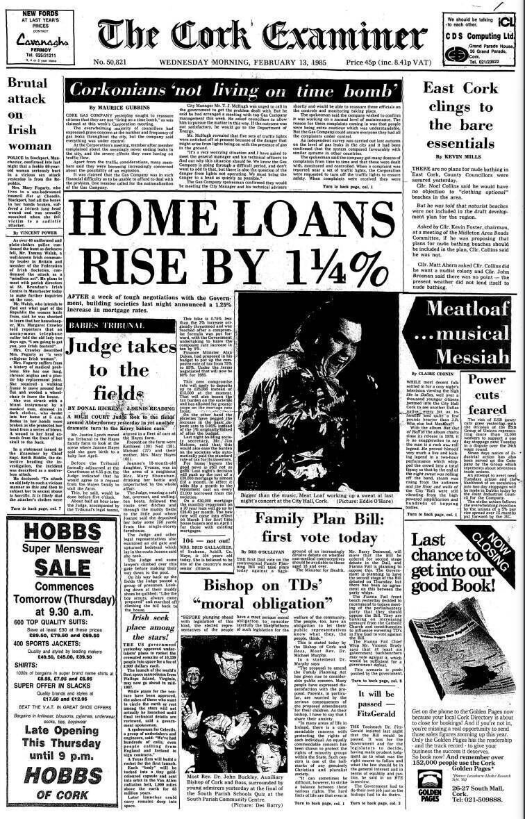 Meat Loaf in Cork: City Hall concert, February 1985